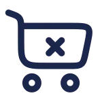 Cart Cross SVG Icon